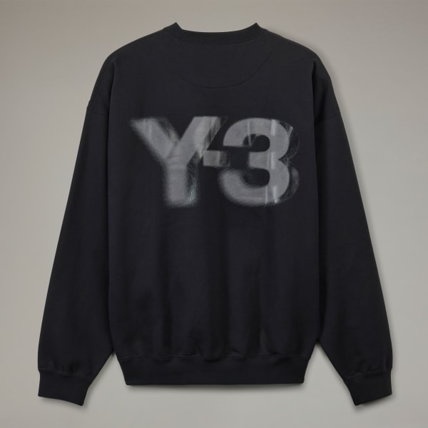 adidas Y 3 Logo Crew Sweatshirt Black adidas UK