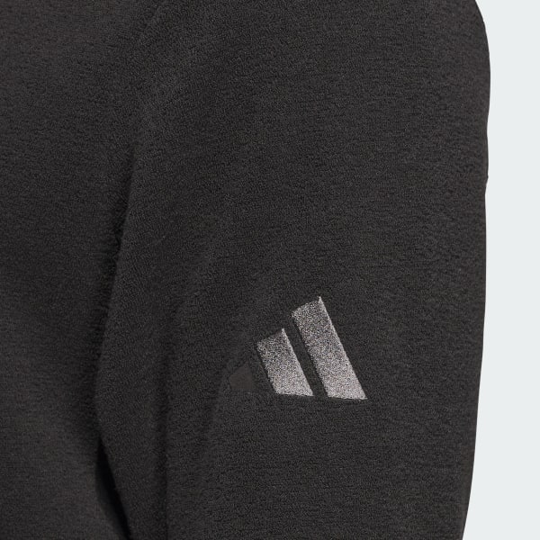 adidas Ultimate365 Terry Cloth Quarter-Zip Pullover - Black adidas Ultimate365 Terry Cloth Quarter-Zip Pullover - Black