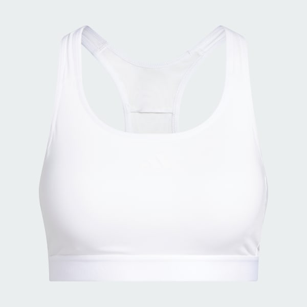 Blanco Sujetador Techfit Medium-Support
