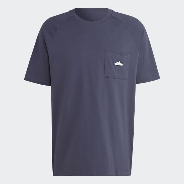modrá Embroidered T-Shirt DRI67