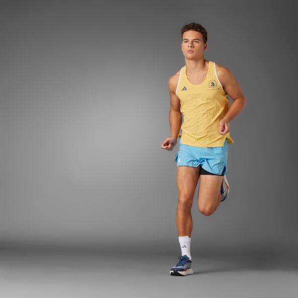 adidas Boston Marathon 2024 adizero Running Singlet Orange Men's