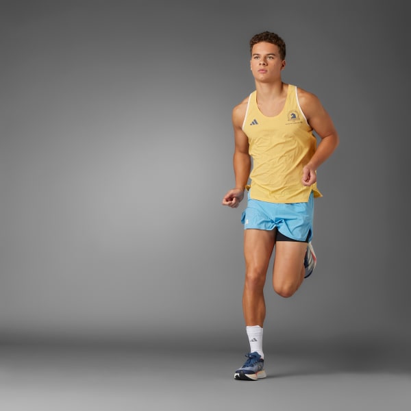 独特な店 adizero 2024 Marathon Boston adidas Running Yellow - Singlet 陸上用シャツ