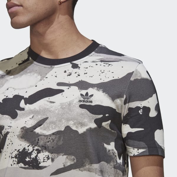 Branco Camiseta Estampada Camo Series WH590