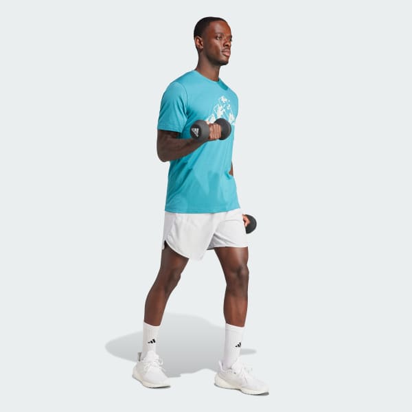 Turquoise Train Essentials Seasonal Training Graphic Tee