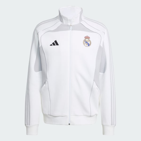 สีขาว เสื้อแทรคผ้าทอสองหน้า Real Madrid UBP