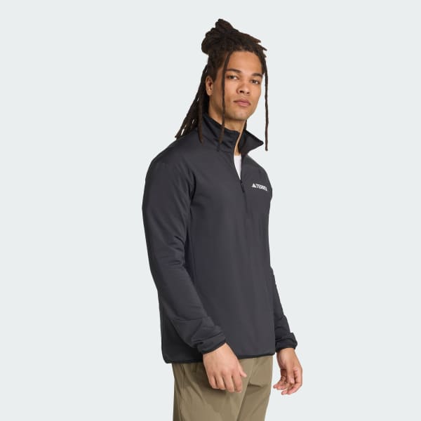Black Terrex Multi CLIMAWARM Half-Zip Tech Fleece Jacket