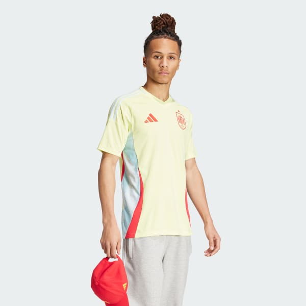 Yellow Spain 24 Away Jersey