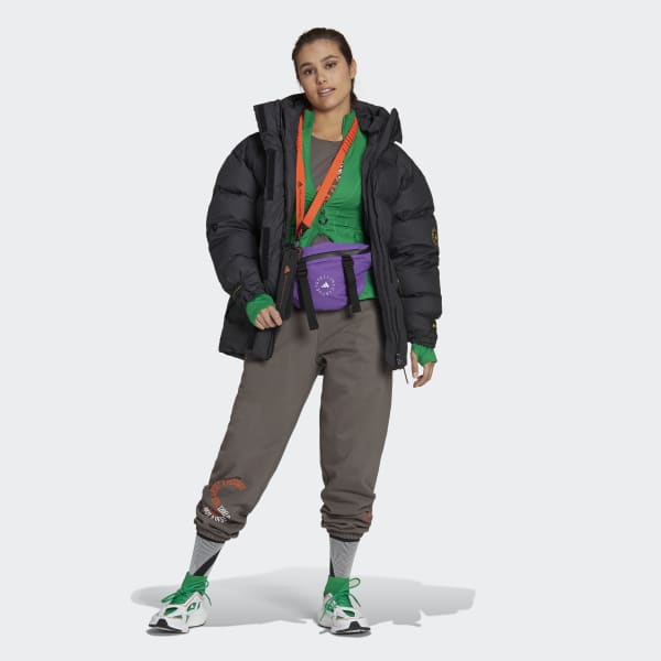 Negro Chaqueta acolchada adidas by Stella McCartney Mid-Length Winter