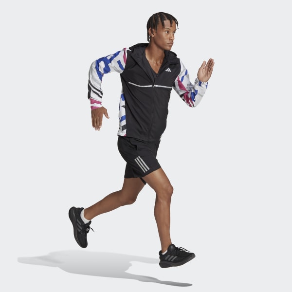 Schwarz Own the Run Seasonal Jacke
