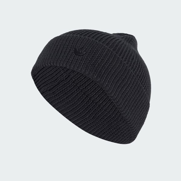 Svart Everyday Icons Beanie With Tonal Metal Trefoil