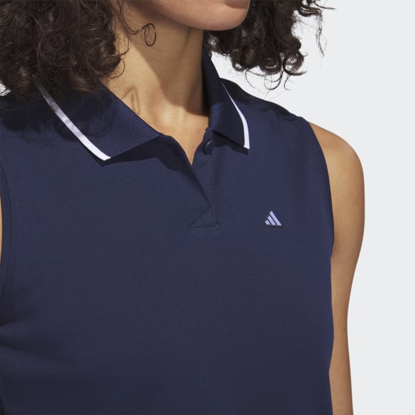 Blau Go-To Piqué Sleeveless Golf Poloshirt