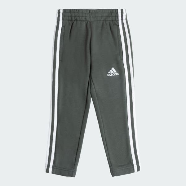 Grey 3-Stripes Full Length Sweat Pants