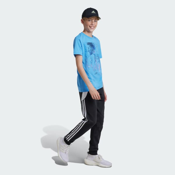 Azul Camiseta Estampada Futebol Messi Infantil