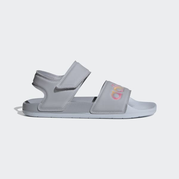 grey adidas adilette slides