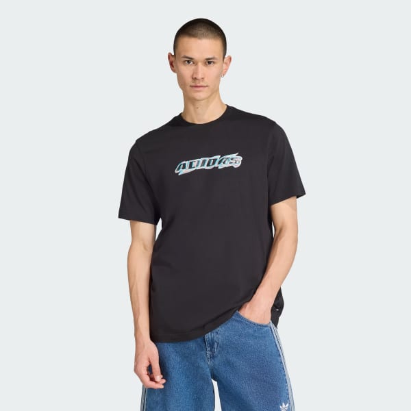 Preto Camiseta Folgada Trefoil Series