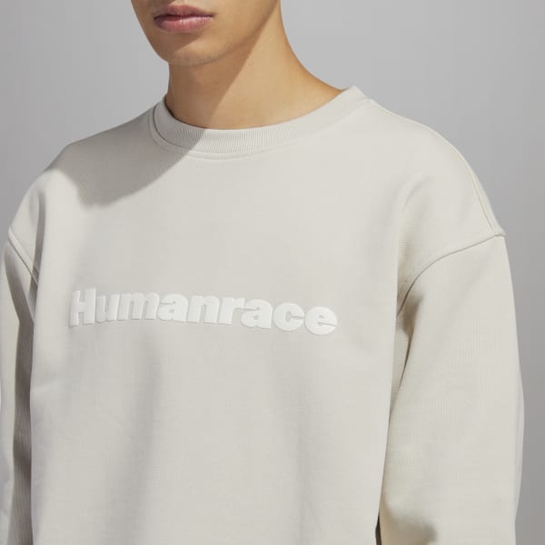Beige Pharrell Williams Basics Crew Sweatshirt (Gender Neutral)