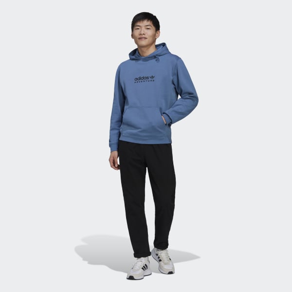 modrá Mikina s kapucňou adidas Adventure