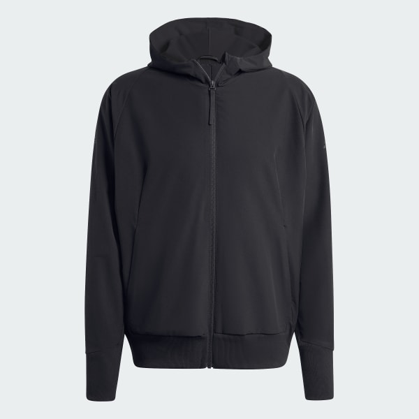 adidas All Blacks Z.N.E. Woven Full Zip Hoodie Black adidas UK