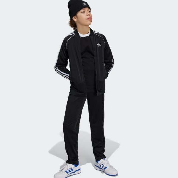 Black Adicolor SST Track Top Kids