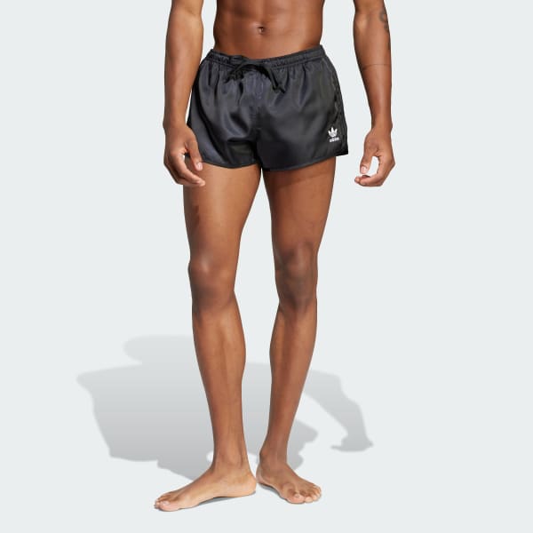 Czerń Szorty do pływania Adicolor 3-Stripes 2-Inch