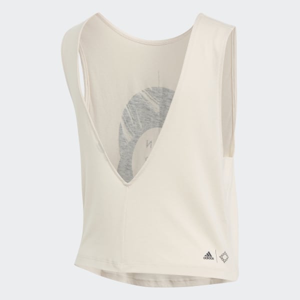 adidas Wanderlust Graphic Tank Top Beige adidas Australia