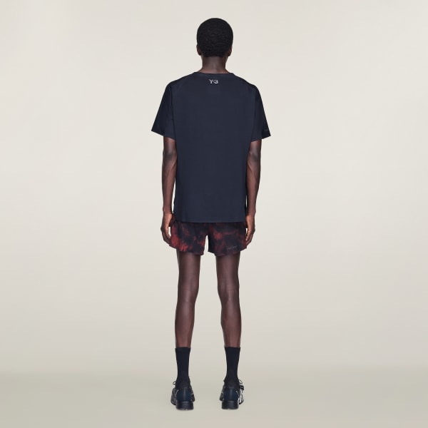 Black Y-3 Running Short Sleeve Tee