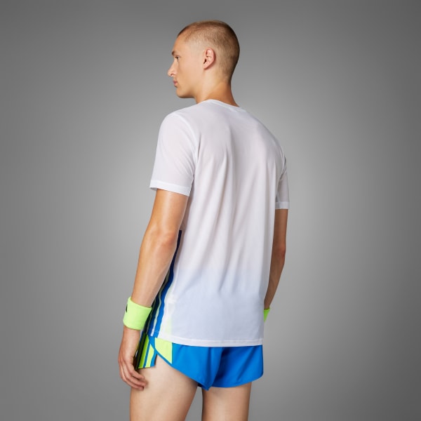 Blanco Polera Running Adizero Retro