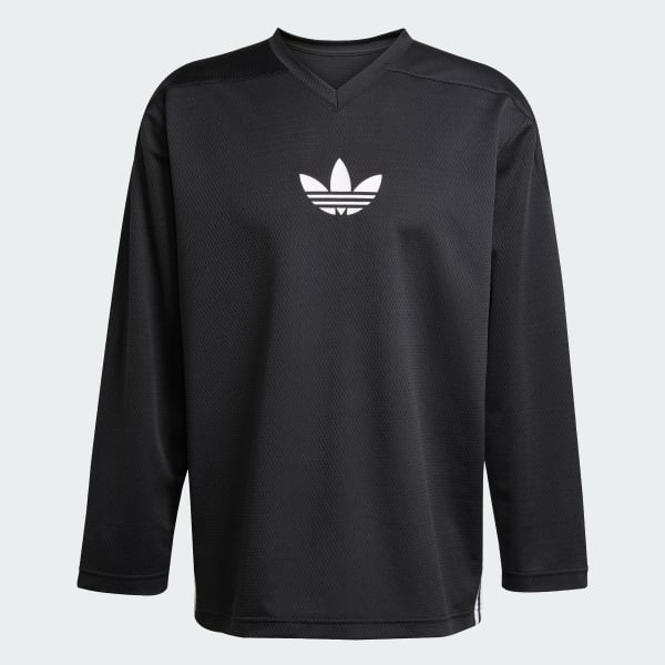 สีดำ เสื้อแขนยาวผ้าตาข่าย Adicolor จาก adidas Originals