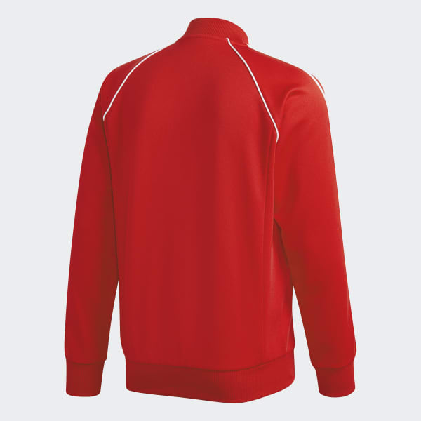 สีแดง เสื้อแทรคแจ็คเก็ต Adicolor Classics Primeblue SST IZN67