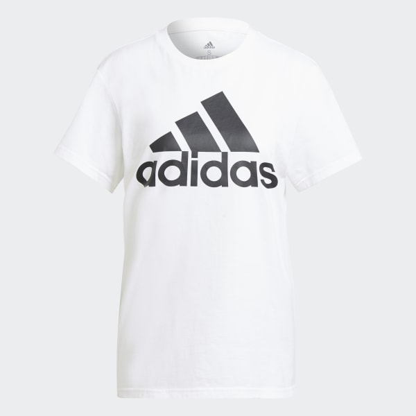 adidas ESSENTIALS LOGO BOYFRIEND TEE - White | adidas Malaysia