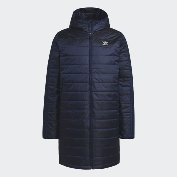 Blauw Gevoerde Jas O7453