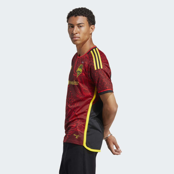 Rot Seattle Sounders FC 23/24 Auswärtstrikot Authentic