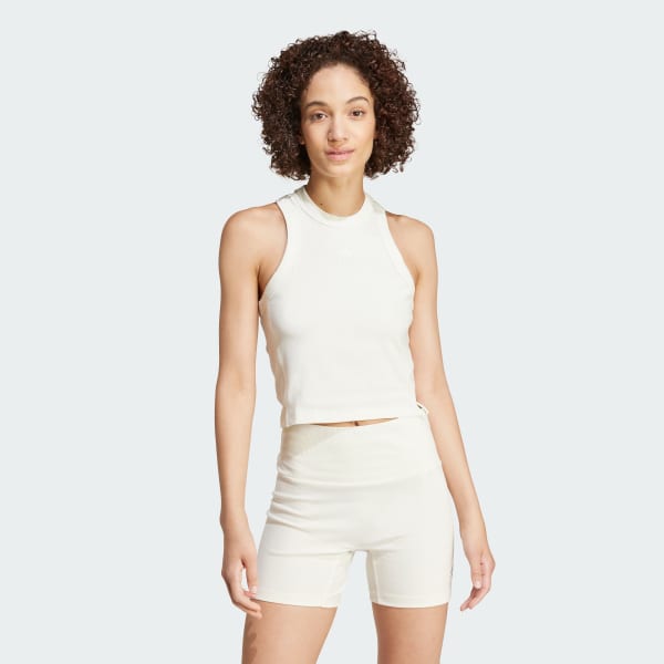 White tank top and shorts discount