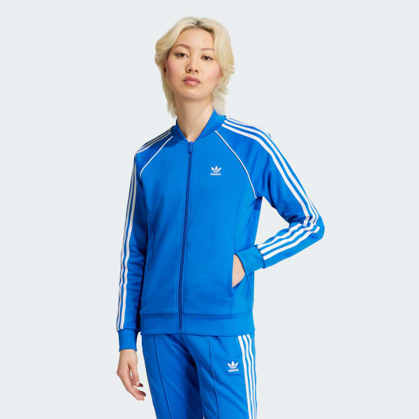 สีน้ำเงิน เสื้อแทรค Adicolor Classics SST