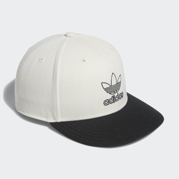 adidas Signature Outline Snapback Hat - White | adidas US