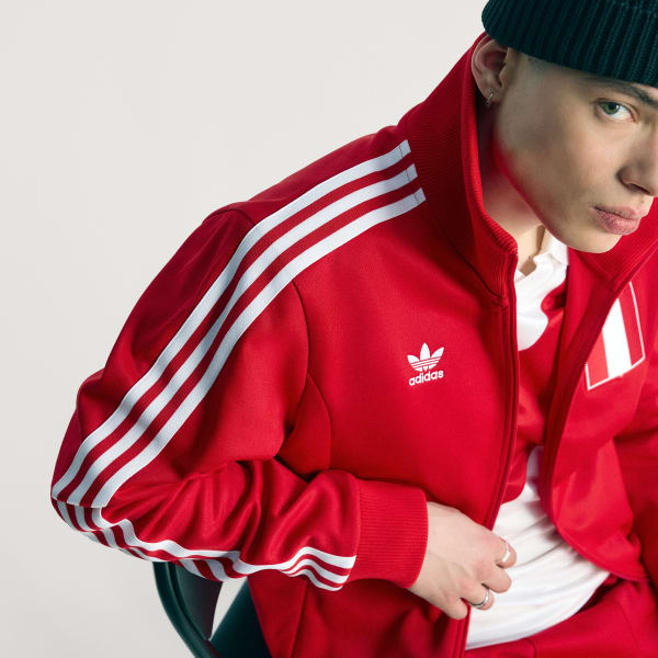 adidas Peru Track Top - Red | Free Shipping with adiClub
