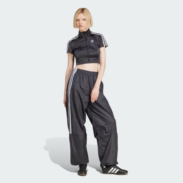 Black Adicolor Short Sleeve Track Top