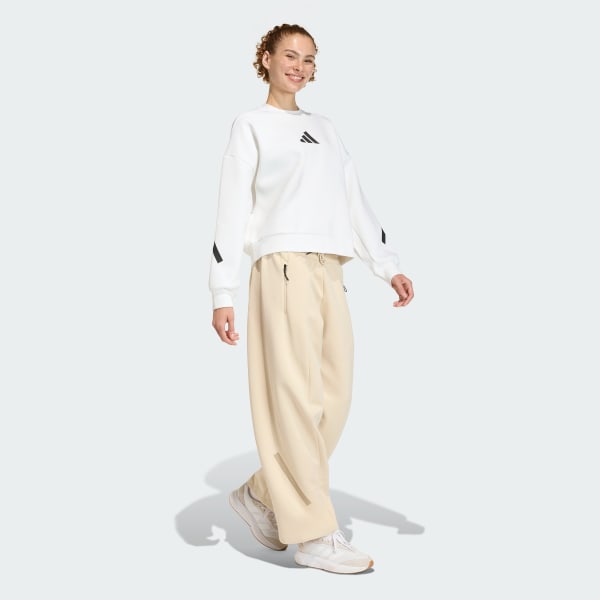 biela MIKINA ADIDAS Z.N.E. SWEATSHIRT