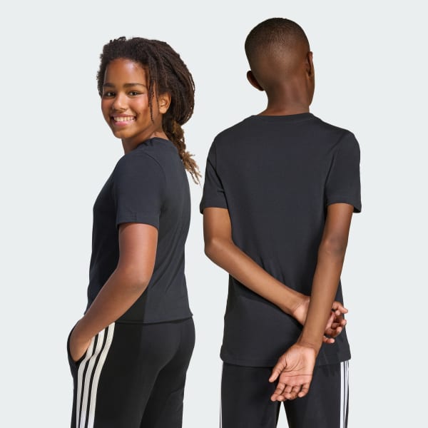 Negro camiseta Graphic Retro para niños