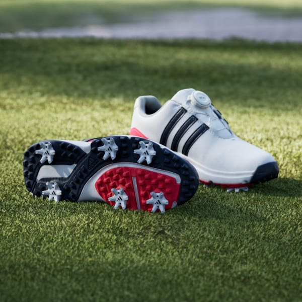 White Tour360 24 BOA Golf Shoes Kids