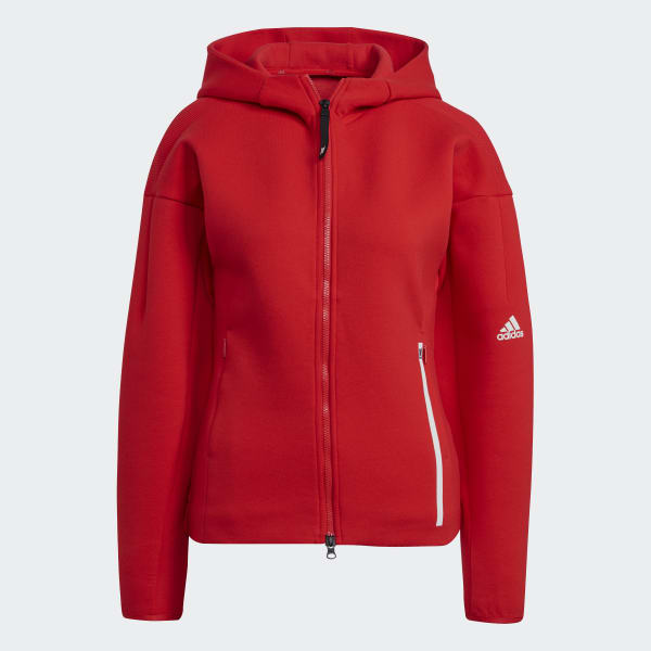 สีแดง เสื้อฮู้ด adidas Z.N.E. Sportswear BG789