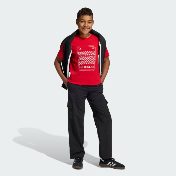 Rojo Playera local de México para niños

