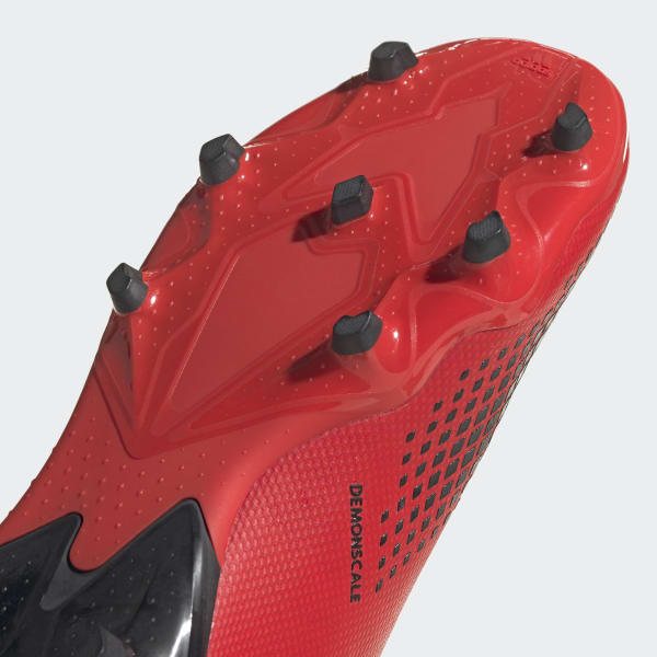 predator boots red