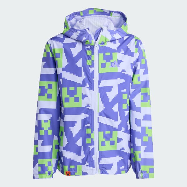 Roxo Casaco Impermeável adidas Minecraft Terrex 2 Layer Climaproof