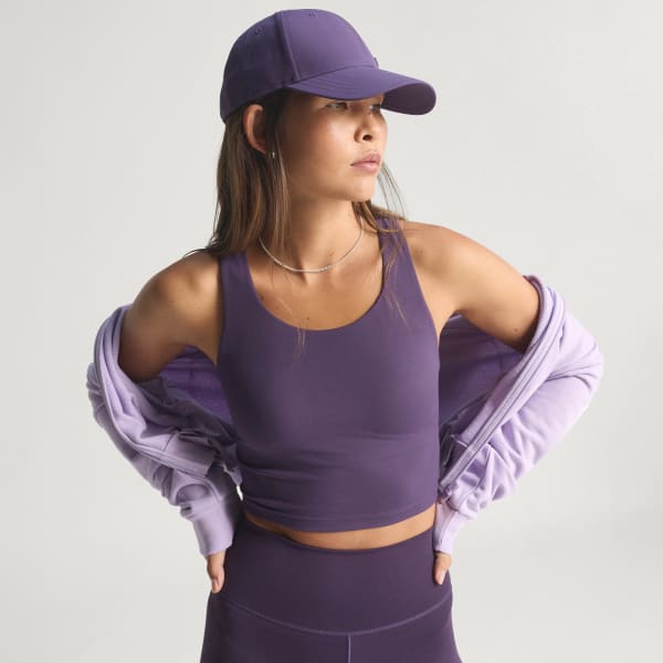 Mau-tim Áo Tank Top Bra Nâng Đỡ Vừa adidas All Me