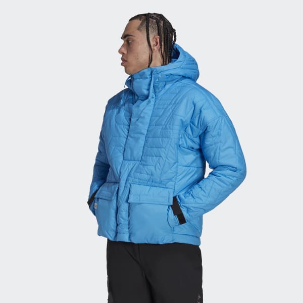 adidas Terrex Free Hiker Made to Be Remade Padded Anorak Blue