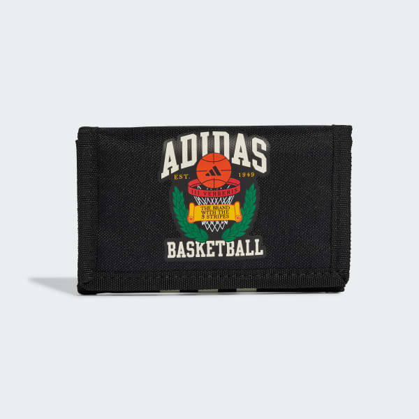 Black adidas Unisex Hoops Wallet