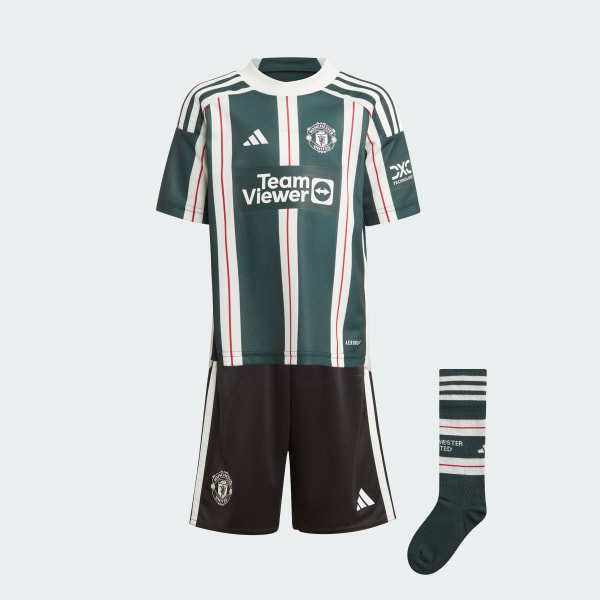 Green Manchester United 23/24 Away Mini Kit