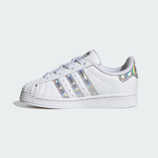 Adidas superstar 80s top metal Blanc enfant