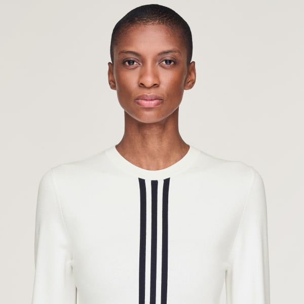 トップス Y-3 3 STRIPE PACKABLE LONG SLEEVE TEE M Y-3 3 Stripe Long Sleeve T-Shirt in Off White/Black Y-3